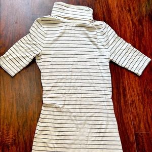 A New Day black and white striped turtleneck, shirt sleeves, S, never worn